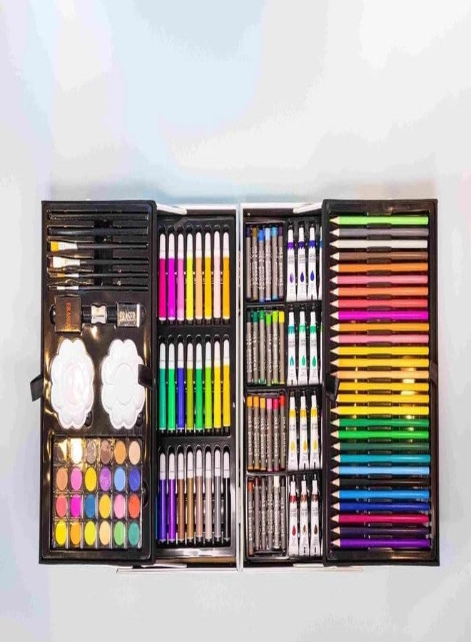 Brille Bee Space Art & Craft Painting Box, 145 Colour Kit, Professional Drawing Water Colour Pencils, Oil Pastels, Sketches & Acrylic Paint Brushes (Space) - Image 5